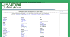 Desktop Screenshot of mastersmba.com