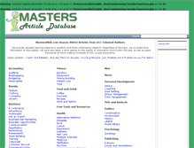 Tablet Screenshot of mastersmba.com